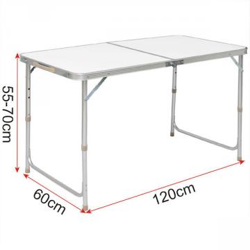 Table pliable de camping Hauteur réglable Aluminium 120x60 cm