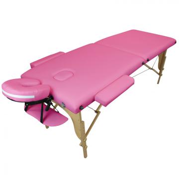 Table de massage BOIS 2 zones pliante