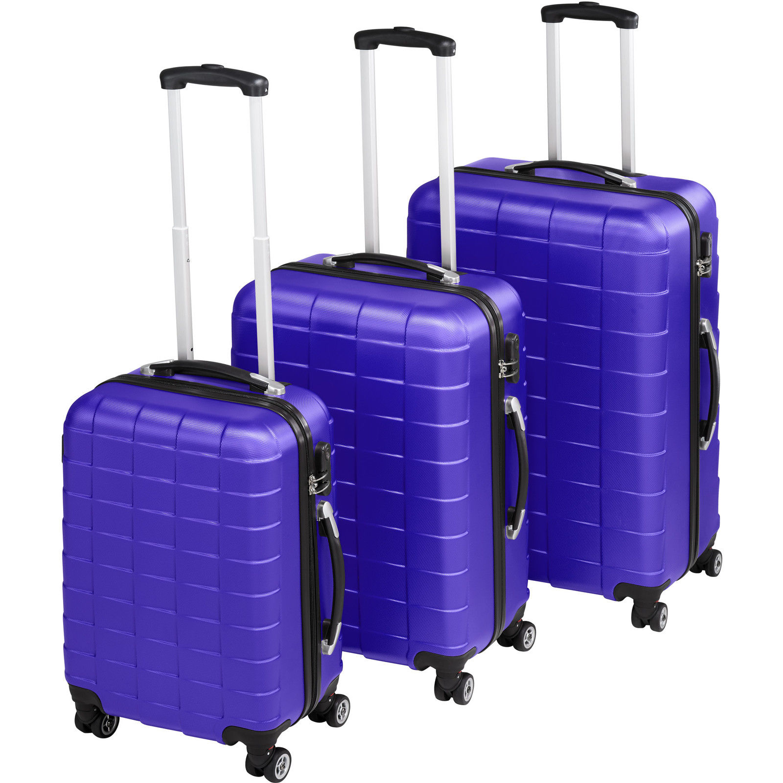 Valise a roulette x3 7 coloris Bleu